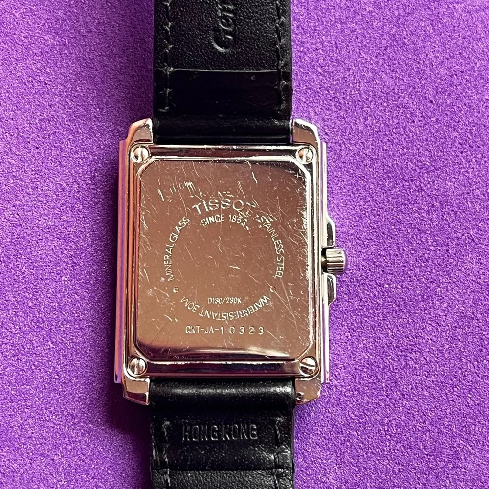 Tissot D130/230K Two Timer Analog Digital Tank Watch